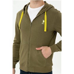 Erkek Haki Örme Hırka