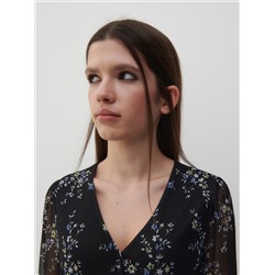 Kleid mit zartem Druck