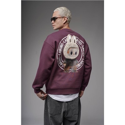 Худи  лабубу бордо