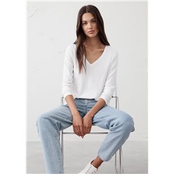 Timeless Long-Sleeve V-Neck T-Shirt