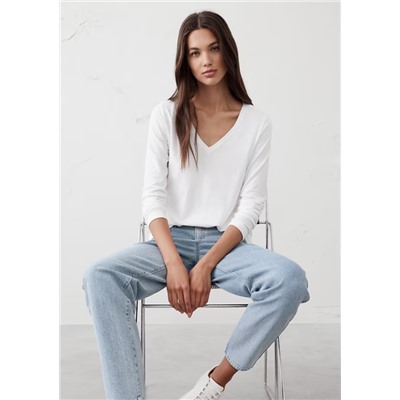 Timeless Long-Sleeve V-Neck T-Shirt