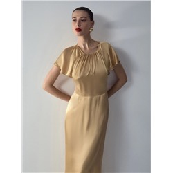 Платье миди из 100% вискозы, PL1612/gossy