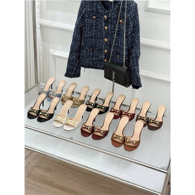 Женские мюли на высоком каблуке с элементом ХОР*С БИТ