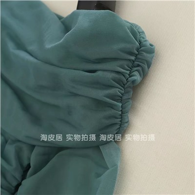 Женский топ из органзы с открытыми плечами  ЗАР*А