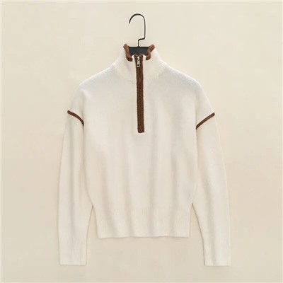 Женский свитер с воротником стойкой на молнии   OYSH*O