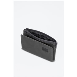 Cartera de piel Chief Gris oscuro