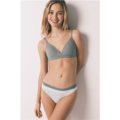 Pack 3 bragas brasileñas azul, amarilla y verde