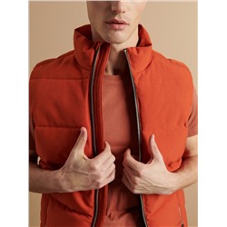 Steppweste mit Stehkragen