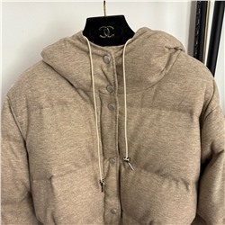 Утепленная хлопковая куртка средней длины с капюшоном   Lor*o Pian*a