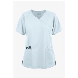 Butter-Soft Originals Women's 3-Pocket Mock Wrap Raglan Sleeve Scrub Top