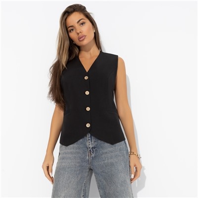 Жилет из костюмной ткани, Залог успеха (black)