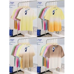 Женская оверсайз футболка с градиентным окрасом  19 цветов