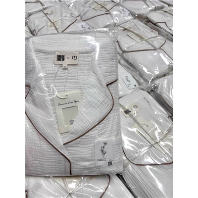 Ещё одна нежная нежность 🤍 Женская пижама в двух вариантах