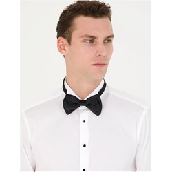 Beyaz Slim Fit Smokin Gömlek