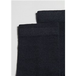 Kurze Herrensocken mit Wolle und Baumwolle