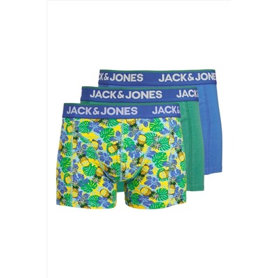 Jack & Jones JACK&JONES JACPINEAPPLE SKULL TRUNKS 3 PACK SN 12255839 MAVİ