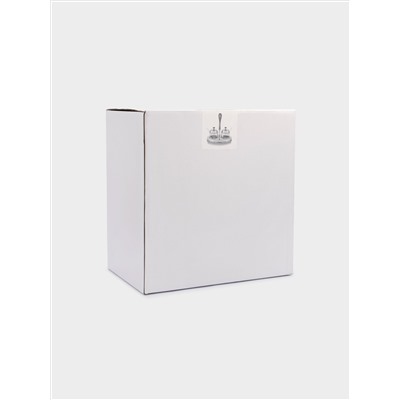 Вазочка для джема, 21x14 см, 2 шт, с ложкой, на подставке, стекло/сталь, Brittany