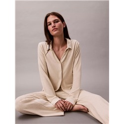 Brushed Knit Slim Sleep Shirt