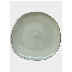 Тарелка обеденная, 27 см, зелёная, Organica