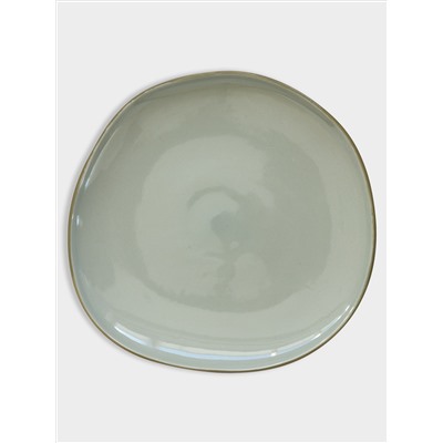Тарелка обеденная, 27 см, зелёная, Organica