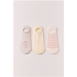 Pack 3 calcetines invisibles estampados Peanuts