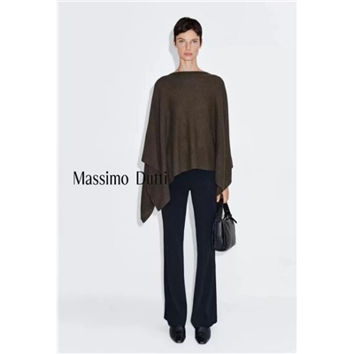 Свободный и уютный свитер-шаль во французском стиле  Massim*o Dutti