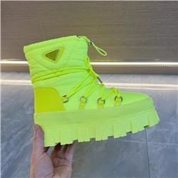 Ещё вариант ярких теплых женских ботинок на толстой подошве Экспорт в Россию 🧡продавец предупреждает, что могут быть следы клея