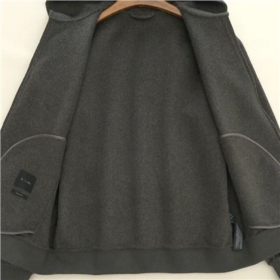 Мужская шерстяная куртка-бомбер с капюшоном МАССИМО Д