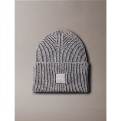 Woven Logo Patch Beanie