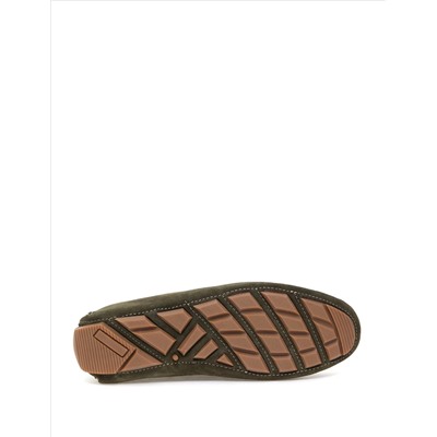 Haki %100 Deri Loafer Ayakkabı
