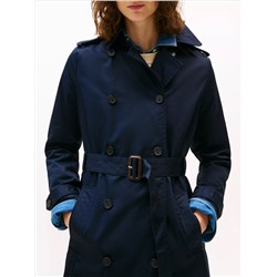 Double-Breasted Belted Trench Coat