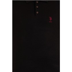 Erkek Siyah Polo Yaka Triko Kazak