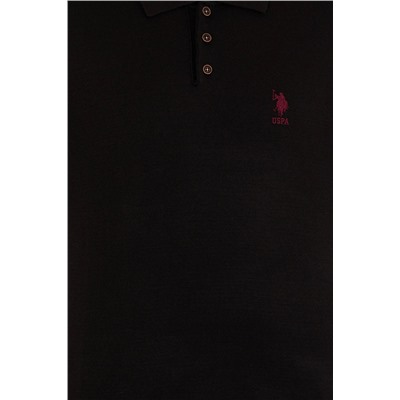 Erkek Siyah Polo Yaka Triko Kazak