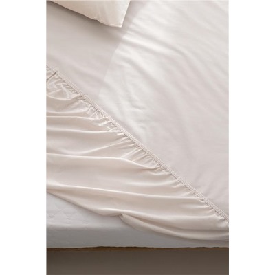 Manon King Size Plus %100 Pamuk Ranforce Lastikli Çarşaf - Taş