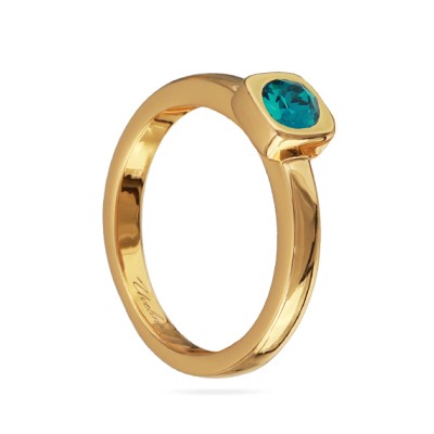 Кольцо Теннис (кристаллы SW изумруд 4мм; покрытие золото), Есть комплект