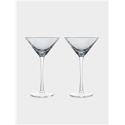 Бокал для мартини, 150 мл, 2 шт, стекло, серый, Nocturne