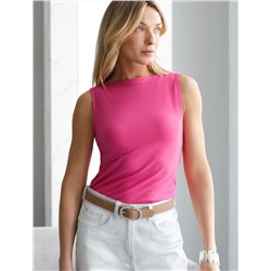 Топ из премиального хлопка с эластаном