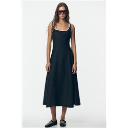 VESTIDO MIDI LINO VIVOS CONTRASTE