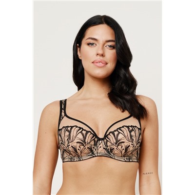 REBECCA BEIGE/BLACK Soft Full Cup Бюст SUBTILLE