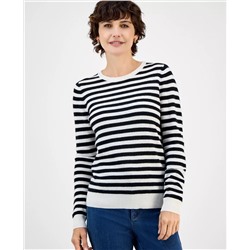 Charter Club Women's Long-Sleeve Crewneck Sweater, Macy's Exclusive
