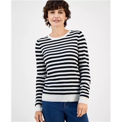 Charter Club Women's Long-Sleeve Crewneck Sweater, Macy's Exclusive