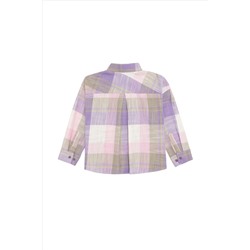 Kız Çocuk Lila Uzun Kollu Gömlek