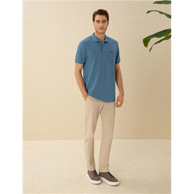 Koyu Mavi Regular Fit Basic Tişört
