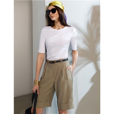 Шорты-бермуды из плотного лиоцелла