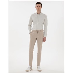 Bej Klasik Jogger Pantolon