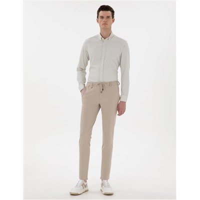 Bej Klasik Jogger Pantolon
