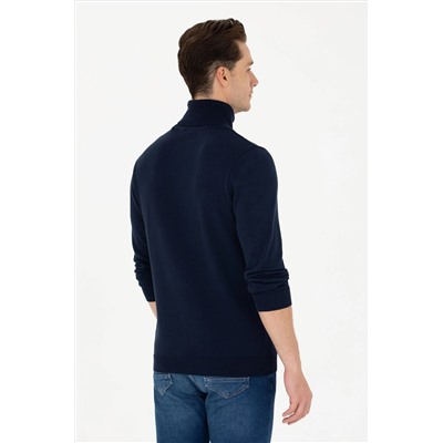 Erkek Lacivert Basic Kazak