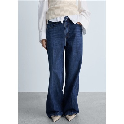 Jeans wide leg cinturón