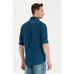 Erkek Lacivert Uzun Kollu Gömlek