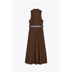 MIDI DRESS WITH BELT